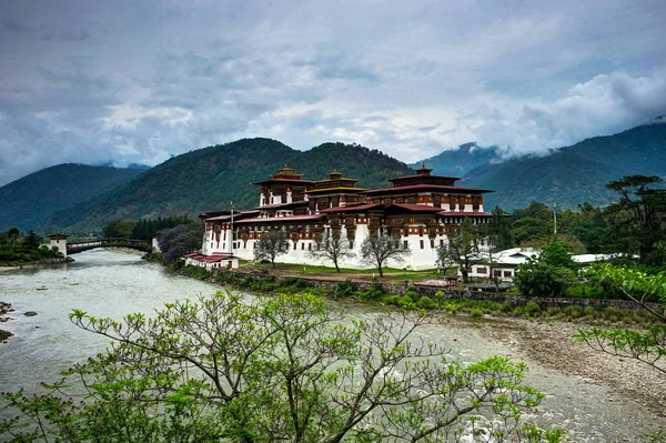 Punakha Dzong i Bhutan — Stockfoto