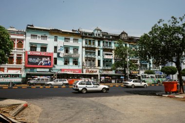Yangon, Myanmar Güneydoğu Asya'da konut yapı