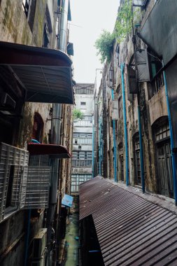 Konut arka bahçesinde Yangon Myanmar görüntülemek