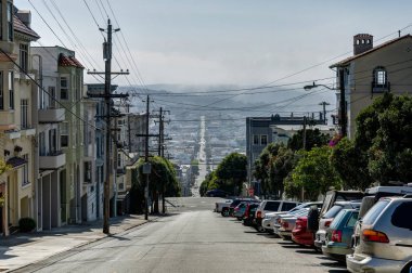 Sokak Görünümü'nde San Francisco California Amerika Birleşik Devletleri