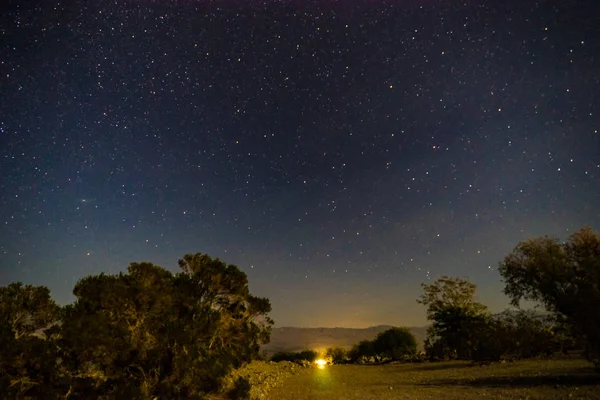 Weergave sterren nachthemel in Death Valley National Park Californië Ne — Stockfoto