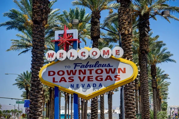 Sign Welcome To Faboulous Las Vegas Nevada — Stock Photo, Image