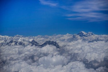 Uçuş Paro Bhutan için kat Himalaya Mount Everest aralığı görünümü