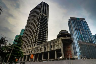 Kuala Lumpur, Malezya içinde bina eski emty terk