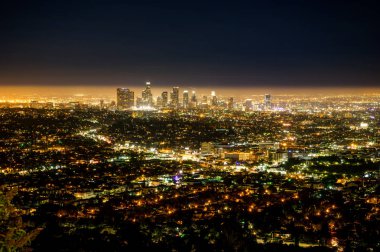 Griffith Gözlemevi Los Angeles La şehir gece görüş
