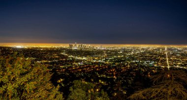 Griffith Gözlemevi Los Angeles La şehir gece görüş