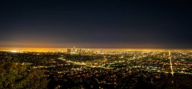 Griffith Observator Panorama Los Angeles La şehir gece görüş