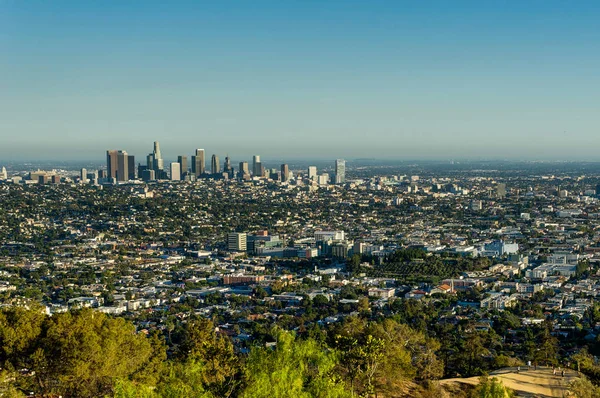 Los Angeles LA City vista do Observatório Griffith — Fotografia de Stock