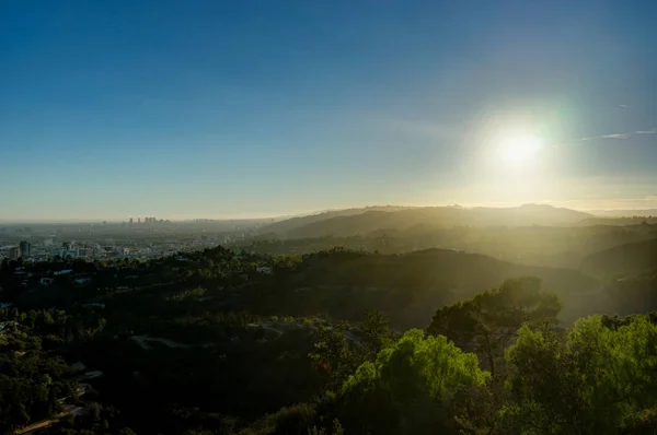 Monte Hollywood por do sol — Fotografia de Stock