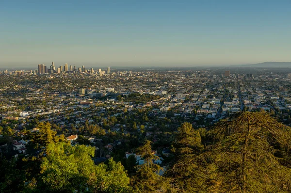 Los Angeles LA City vista do Observatório Griffith — Fotografia de Stock