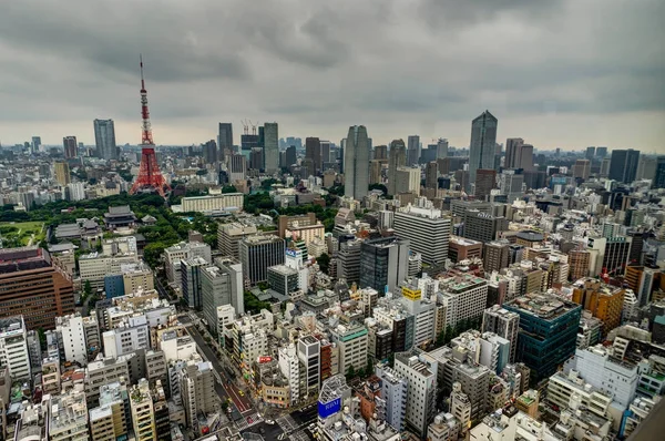 Tokio Stadtansicht Skyline Megastadt mit Wolkenkratzer — Stockfoto