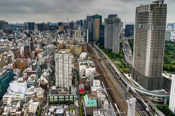 Tokyo Cityview Skyline Megacity met Skytree toren — Stockfoto