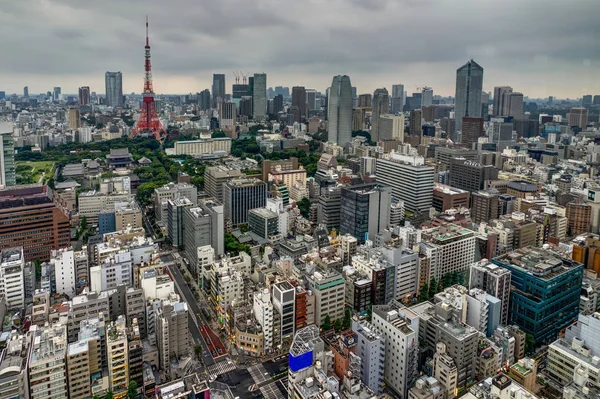 Tokio Stadtansicht Skyline Megastadt mit Wolkenkratzer — Stockfoto