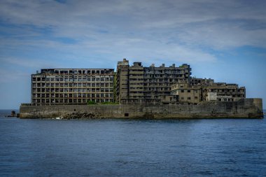 Hashima'da ada terkedilmiş hayalet ada Nagasaki