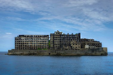 Hashima'da ada terkedilmiş hayalet ada Nagasaki