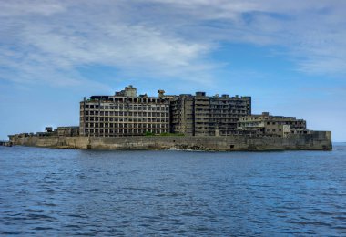 Hashima'da ada terkedilmiş hayalet ada Nagasaki