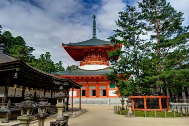Koyasan Danjo Garan tapınak tapınak Japonya