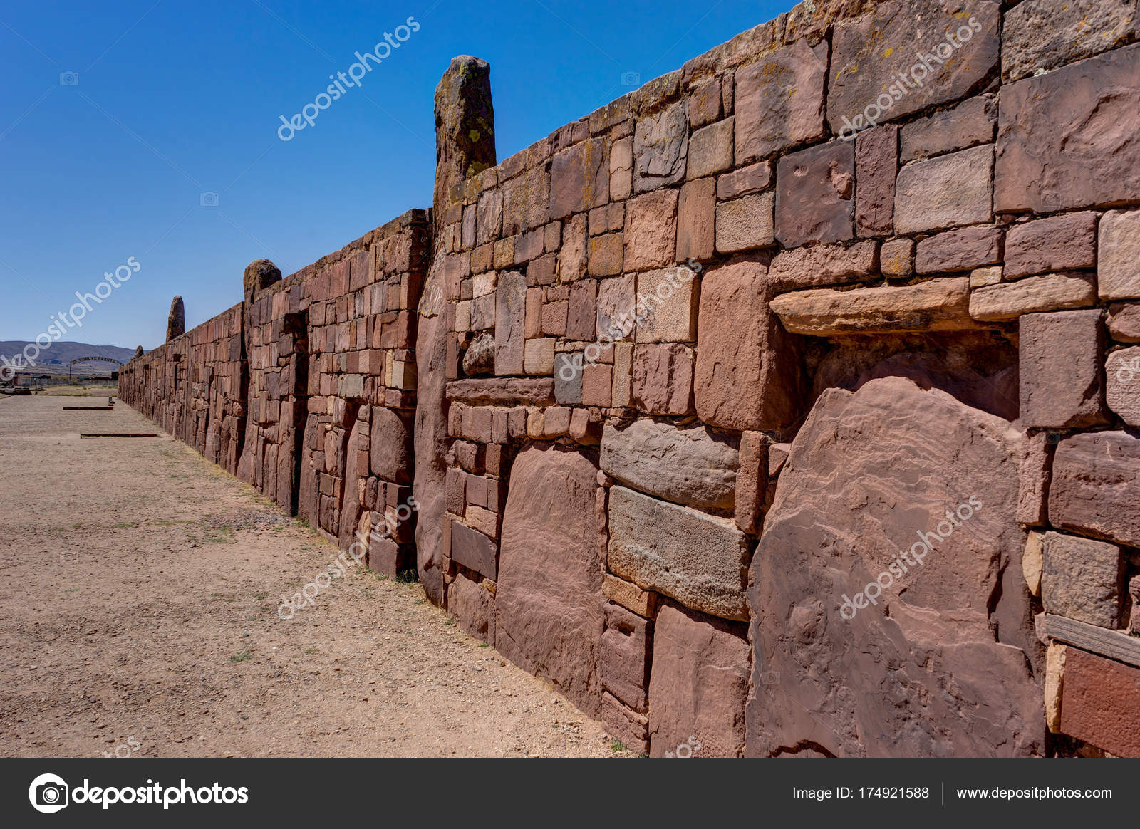 Tiwanaku, Bolívia La Paz romjai — Stock Fotó