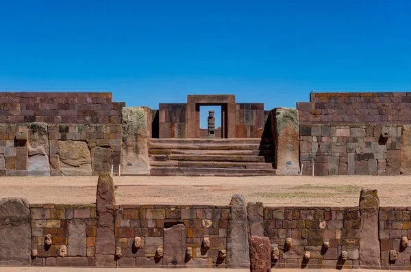 Ruinerna av Tiwanaku Bolivia La Paz — Stockfoto