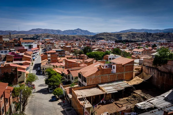 Вид на Ла-Пас Боливию с улицы — стоковое фото