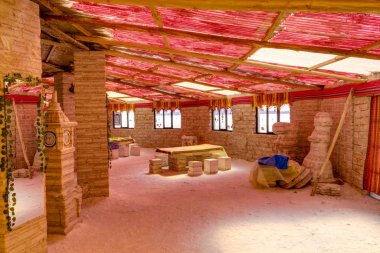 Tuz otel Salar de Uyuni çöl Altiplano