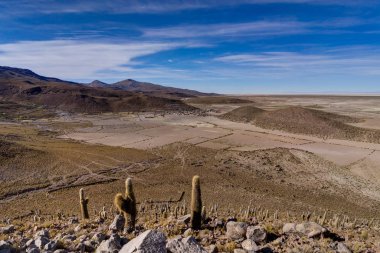 Altiplano çöl Atacama Bolivya üzerinden görünüm