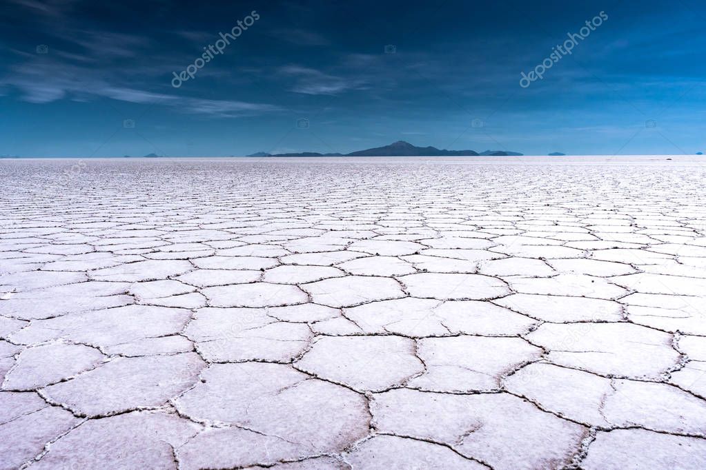 Salt Flats in Salar de Uyuni Desert Bolivia