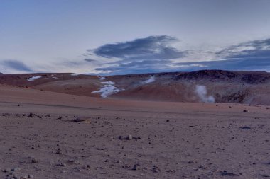 Sol de Manana jeotermal etkin alan Altiplano Bolivya