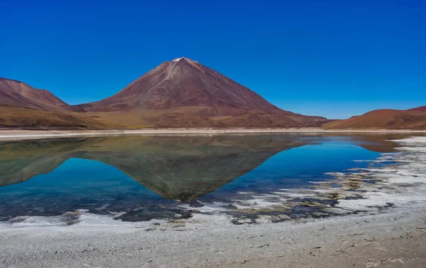 Laguna Verde Altiplano Bolívie — Stock fotografie