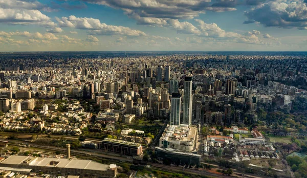 Skyline Panorama aérea Buenos Aires Argentina — Fotografia de Stock
