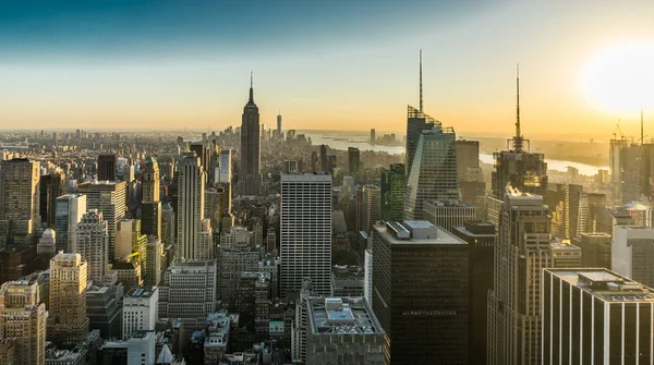 New York Skyline van Manhatten Cityscape Empire State Building — Stockfoto