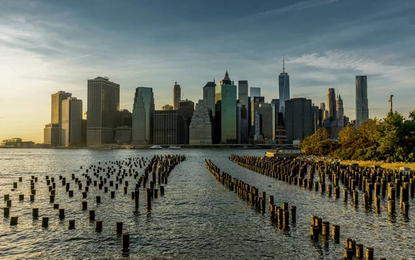 New York Skyline stadsbilden Manhatten World Trade Center frihet — Stockfoto