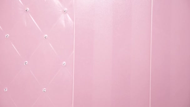 Pink Ceramic Tile With Rhinestones In The Bathroom Texture Background 4k Slow Pink Ceramic Tile With Rhinestones In The Bathroom Texture Background 4k Slow