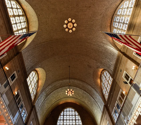 Wielka Hala z Ellis Island National Park - Nowy Jork — Zdjęcie stockowe