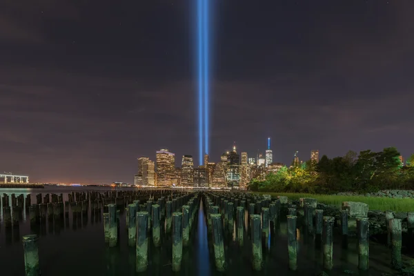 Hołd w świetle - 11 września — Zdjęcie stockowe