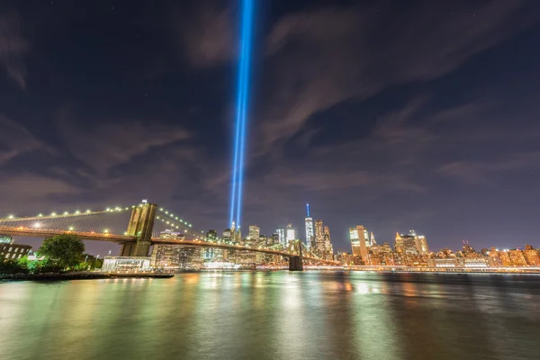 Homenagem em Luz - 11 de setembro — Fotografia de Stock