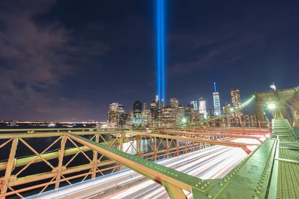 Homenagem em Luz - 11 de setembro — Fotografia de Stock