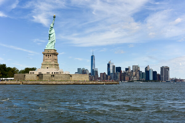 The Statue of Liberty from Liberty Harbor.