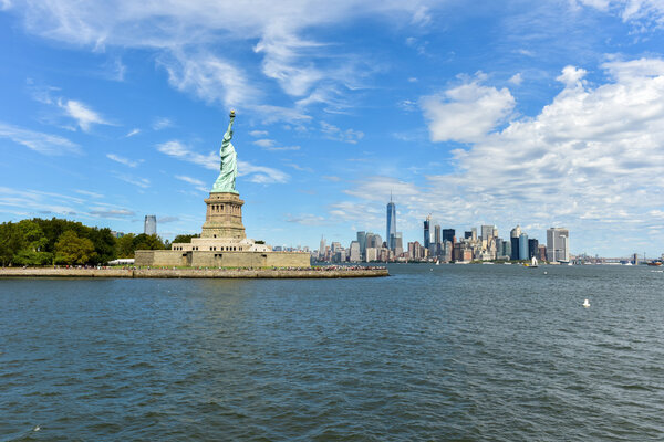 The Statue of Liberty from Liberty Harbor.