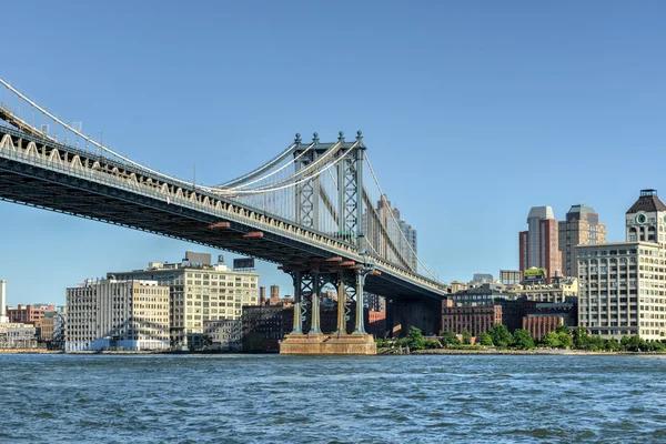 Manhattan vista puente — Foto de Stock