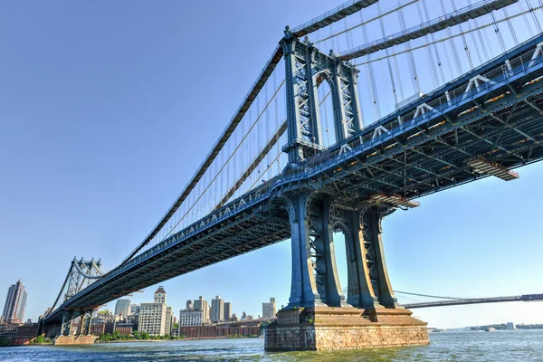 Manhattan vista puente — Foto de Stock