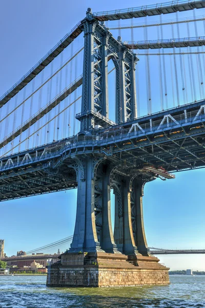 Manhattan vista ponte — Fotografia de Stock