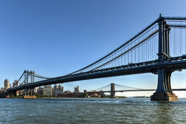 Manhattan bridge weergave — Stockfoto
