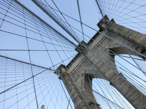 Arcos da ponte de Brooklyn — Fotografia de Stock