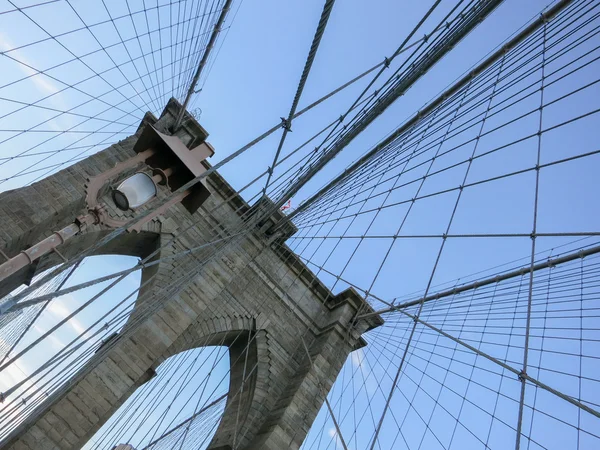 Arcos del puente de Brooklyn — Foto de Stock
