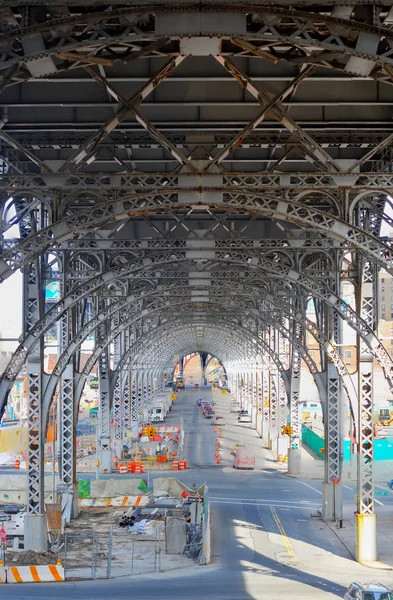 Faixas de trem Upper West Side - NYC — Fotografia de Stock