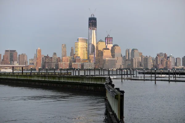 Panoramę Nowego Jorku z Jersey City — Zdjęcie stockowe