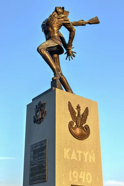 Memorial do Massacre de Katyn - Jersey City — Fotografia de Stock