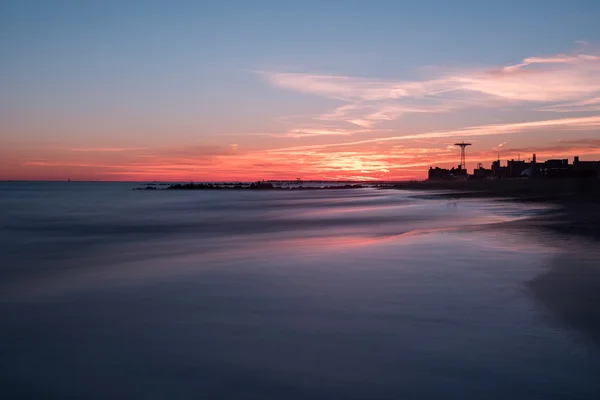 Coucher de soleil à Coney Island — Photo