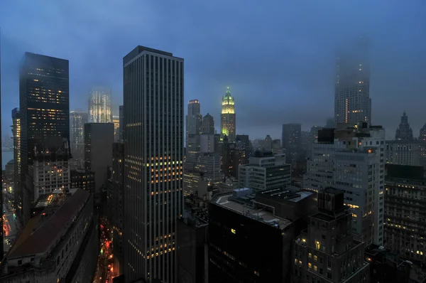 Vista aérea del centro de Manhattan — Foto de Stock